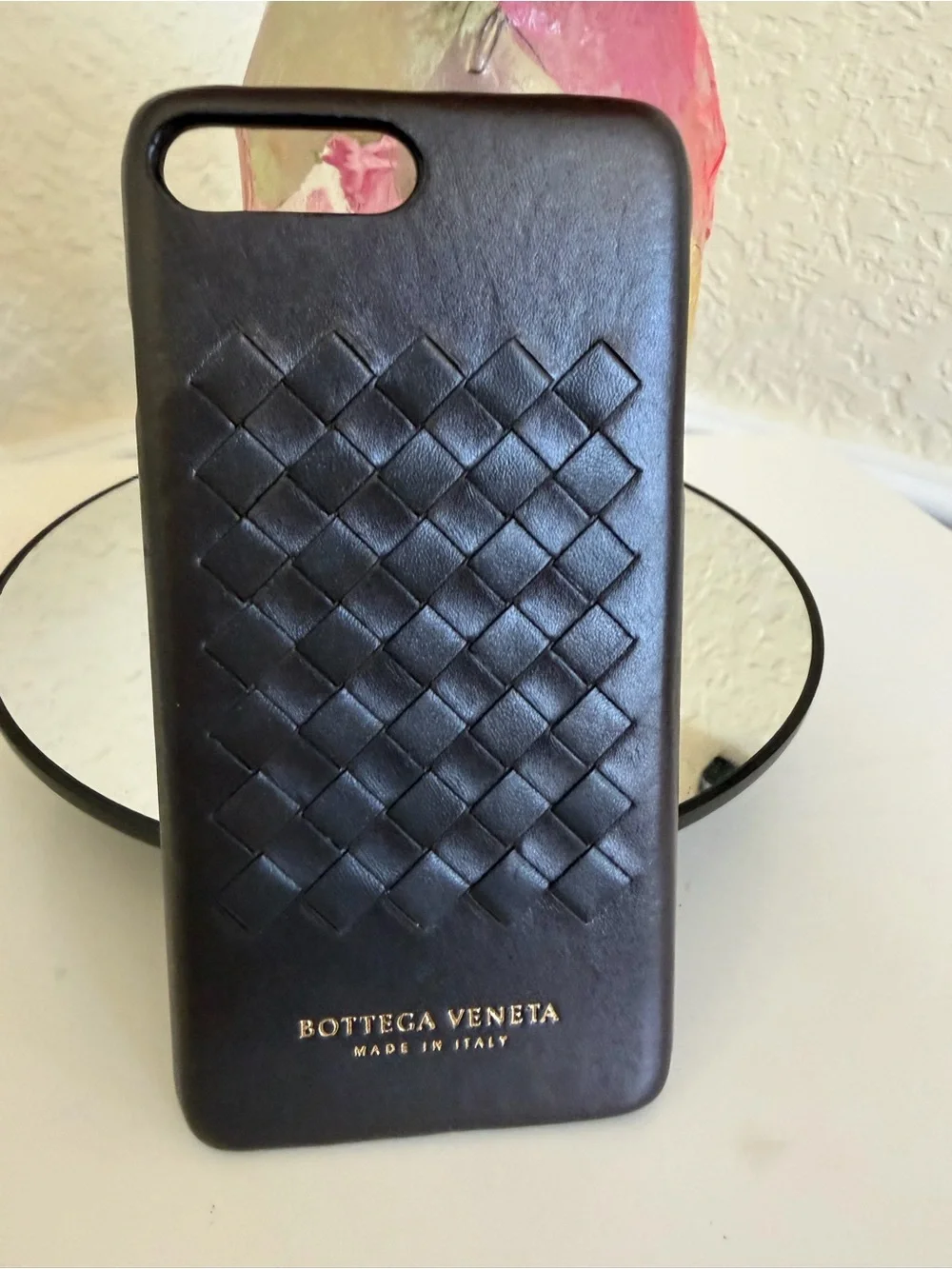 Bottega Veneta Intrecciato woven leather iPhone 7 Plus / 8 Plus case